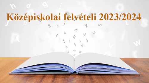 2023/2024-es tanévre felvett tanulók ágazatonként listája